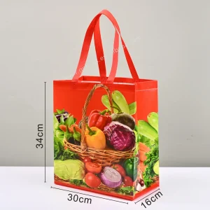 Durable Laminated Non Woven Bag With Handle Stronger for Supermarket Grocery Shopping Packaging Clothing