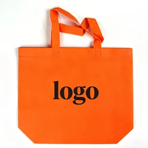 Eco Friendly Biodegradable Reusable Non woven Tote Bag with Custom Logo and Color for Clothing Packaging