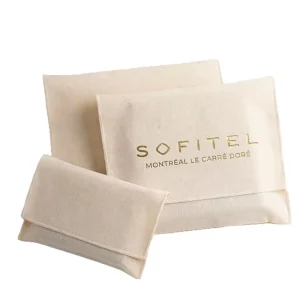 Eco Friendly Custom Cotton Flap Clothing Packaging Bag Organic Dust Pouch