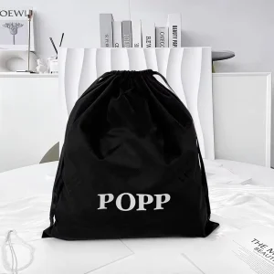 Eco Friendly Custom Muslin Wedding Gift Sachet Soap Skincare Products Aromatherapy Black Cotton Dust Drawstring Bag with Logo