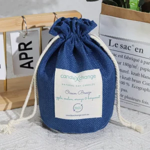 Eco Friendly Jute Wine Pouch Custom Logo Printed Recyclable Burlap Linen Gift Candle Hair Wig Packing Jute Drawstring Bag