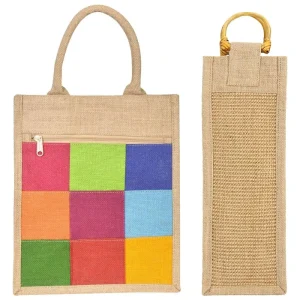 Eco Friendly Jute Zipper Closure Heavy Duty Durable Customizable Size Elegant Single Compartment Coffee Bean Storage Bag