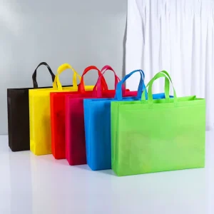 Eco Friendly Laminated Non woven Shopping Bag Recyclable Laminated pp Custom Logo Non Woven Bag Promotional Gift Packaging