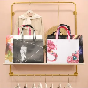 Eco Friendly Non woven Shopping Bags Biodegradable Promotional logo Non Woven Shopping Packaging Bags