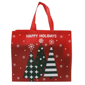 Eco Friendly PP Nonwoven Grocery Bag Laminated Non woven Shopping Carry Bag With Print Logo