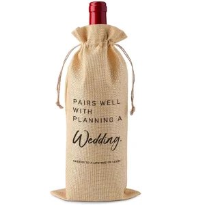 Eco-Friendly Recyclable Jute Drawstring Bag Custom Burlap Wine Bottle Bag Reusable for Craft Use