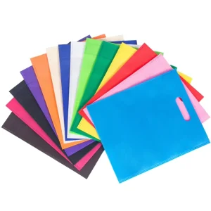 Eco Friendly Reusable Colorful 100% PP Die Cut Bag Low Moq Non Woven Polypropylene Bag