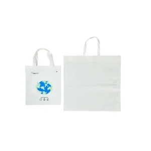 Eco Friendly Ripstop Scrim Reinforced Paper Textile Bag Heavyweight Reusable Sustainable Shopping Tote Bag