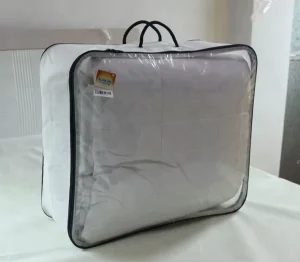 Eco Friendly Textile PVC Packaging Bag with Embroidery Recyclable Quilt Packaging Bag