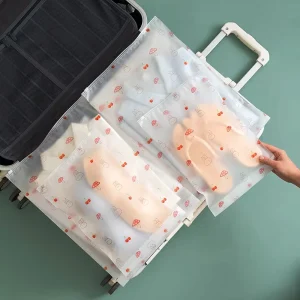 Eco Friendly Zipper Resealable Clothes Packaging Frosted Plastic Ziplock Bag