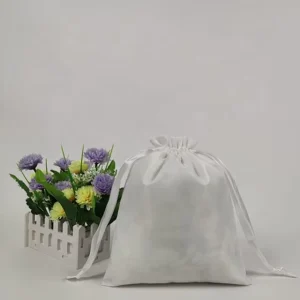 Eco Muslin Cotton Linen Gift Packaging Pouch Customized Organic Cotton Drawstring Bag