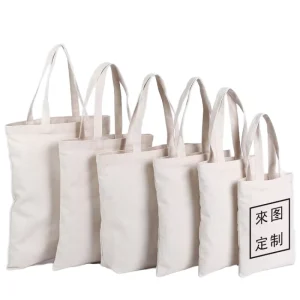 Eco friendly Customizable Cotton Packaging Reusable Tote Bags
