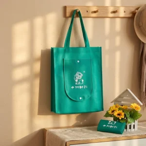 Eco friendly Durable Non Woven Folding Bag With Handle Customized Printing Non Woven Bag for Grocery Packaging Advertising