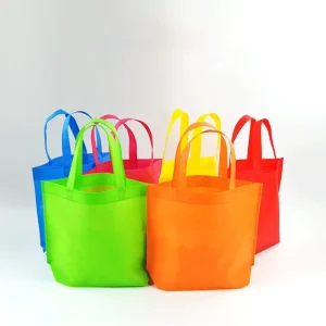 Eco friendly Handle Gift Packaging Bag Textile Packaging Recycle Folding Shopping Bags with Logos Non woven Bag