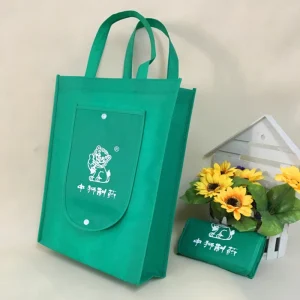 Eco friendly High Quality Non Woven Folding Tote for Storage Customized Printing Reusable for Supermarket Grocery Shopping
