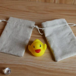 Eco friendly Jute Linen Drawstring Pouch Bag for Jewelry Gift Ornaments Cosmetics Packaging Custom Logo Printing