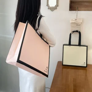 Eco friendly Non woven Fabric Packaging Bags for Clothing Stores Custom made Gift and Hand carry Bags