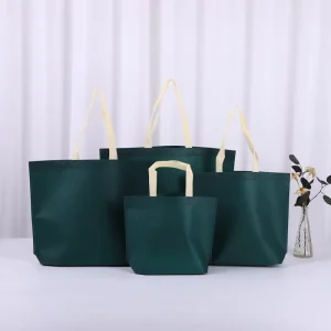 Eco friendly Textile Packaging Handle Gift Packaging Bag Recycle Folding Shopping Bags with Logos Non woven Bag