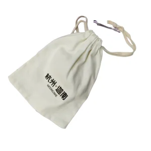 Economic Eco friendly Customized Organic Cotton Drawstring Bags Perfume Packaging Pouch