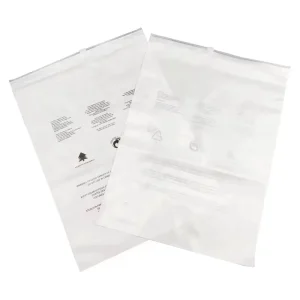 Environmental Custom Logo Polybag Garment Packaging Bag With Zipper