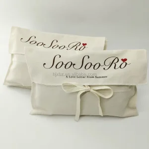 Fabric Envelope Packaging Bag for Clothing Shoes Wig Hat Storage Custom Logo for Gift Packaging Dust Bag Pouch