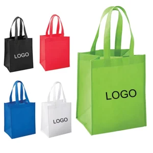 Factory Custom Logo Eco Friendly Reusable Non Woven Bag Ultrasonic Heat Sealed Grocery Shopping Tote for Gift