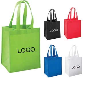 Factory Custom PP Shopping Bags Recyclable Reusable Non Woven Bags With Custom Printed Logo & Letter Pattern