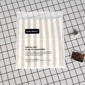 Factory Customized Size Frosted Garment Packaging Degradable Bag 100% Compostable Self Adhesive Bags for Clothes