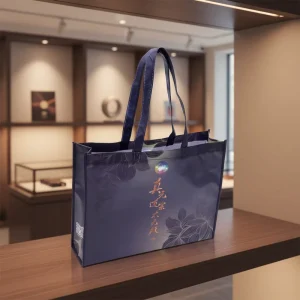 Factory Direct Sale Eco Friendly Recyclable Non Woven Shopping Tote Bags with Custom Printed Logo for Exhibition Gift Packaging