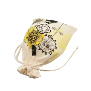 Factory Hot Sales Reusable Cotton Canvas Custom Drawstring Make up Gift Packaging Pouch Bags With Logo