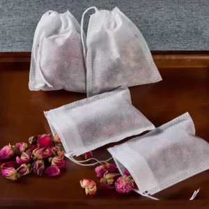 Factory Non Woven Tea Filter Pouch Disposable Empty Tea Bags with Custom Logo