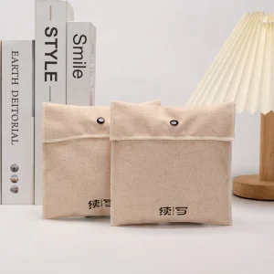 Factory Raw Cotton High Quality Envelope Pouch Jewelry Clothing Packaging Cotton Canvas Bags