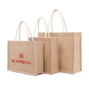Factory Sale Heavy Hold Support Jute Bag Customized Printing Waterproof Jute Bag Tote With Inner Lamination Package