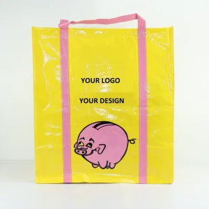 Factory Supply Large Capacity Waterproof Grocery Custom Packaging Laminated PP Woven Bag
