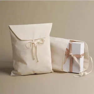 Factory’s New Model Foldable Washable Pure Cotton Envelope Bag Dust Proof Storage and Gift Packaging