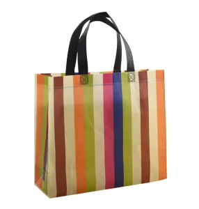 Film Coated Non Woven Eco friendly Bio degradable Reusable Custom Logo Shopping Bag for Clothing Store Gift Bags