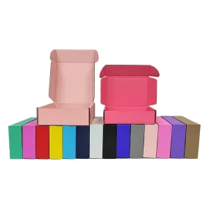 Free Sample Custom Logo Matt Lamination Clothing Garment Corrugated Cardboard Shipping Mailer Boxes For Small Business