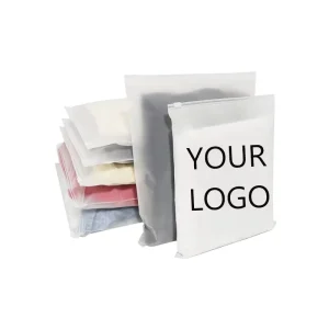 Free Sample Eco Friendly Waterproof Matte Frosted Plastic Packaging Zipper Bags for Shoes Cosmetics Storage