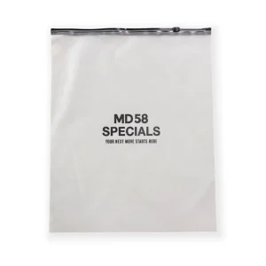 Frosted CPE Ziplock Plastic Bag for Clothing Shoes & Socks Packaging Zipper Access