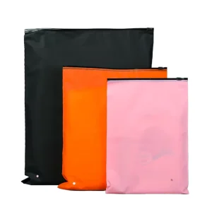 Frosted Colored Recyclable Zipper Bags for Apparel & Shoes Lightweight Opaque Packaging Custom Logo Printing Garment Protection