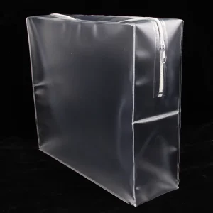 Frosted PVC Zipper Bag Semi Transparent Packaging Bags for Home Textile Sets 3D EVA Plastic Dust proof Bags Customize