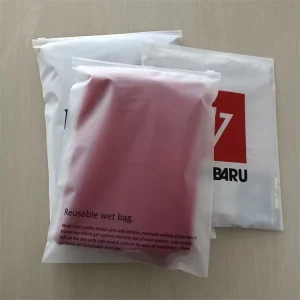Frosted Plastic Bag with Eco Friendly Fabric Clothing Packaging Bags Garment Packing Bag