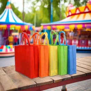 Full Color Non Woven Shopping Bag with OPP Lamination Eco Friendly Folding Tote with Custom Logo Seesack Saco Gift Bags