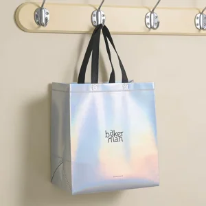 Full Color Print Non Woven Gift Bag Reusable Laminated PP Spunbond Tear Resistant Boutique Fashion Store Packaging