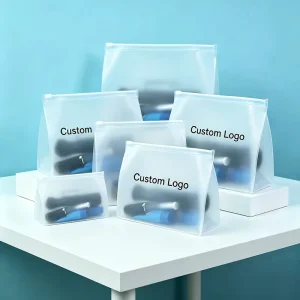 GRS Certified Customized Logo Eco Packaging Zip Lock PPWR Compliant Recycled TPU PVC EVA Frosted Pouch Bags with Luxury Quality