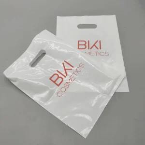 Garment Clothing Packing With Own Logo Packaging Custom LDPE Shopping Bag Printing Handle Plastic Bags
