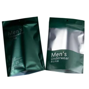Garment Packaging Bag Good Quality Sac Lamine Plastic with Zip Plastic Men’s Underwear Plastic Bag