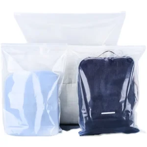 Garment and Jeans Zip Lock Packaging Plastic Bag for Clothes Custom Plastic Pouch Poly Bags With Custom Printed Logo