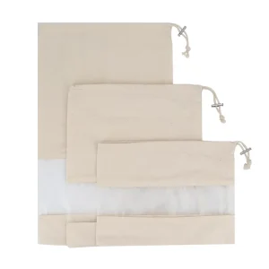 Gift Bag Clothing Drawstring Cotton Pouch Private Label Eco Friendly Organic Cotton Food Packaging