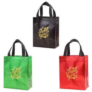 Gift Laminated Elegant Non woven Tote Bag with Sophisticated Laser cut Design for Premium Packaging